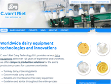 Tablet Screenshot of dairy-equipment.com